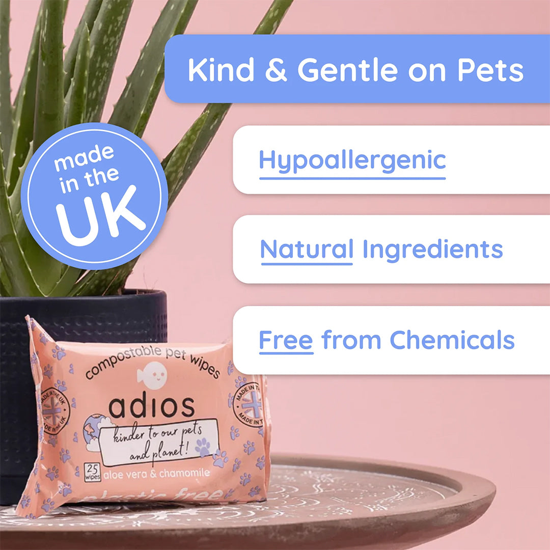 Compostable Pet Wipes by Adios: Gentle on Paws, Kind to the Planet 🐾🌿