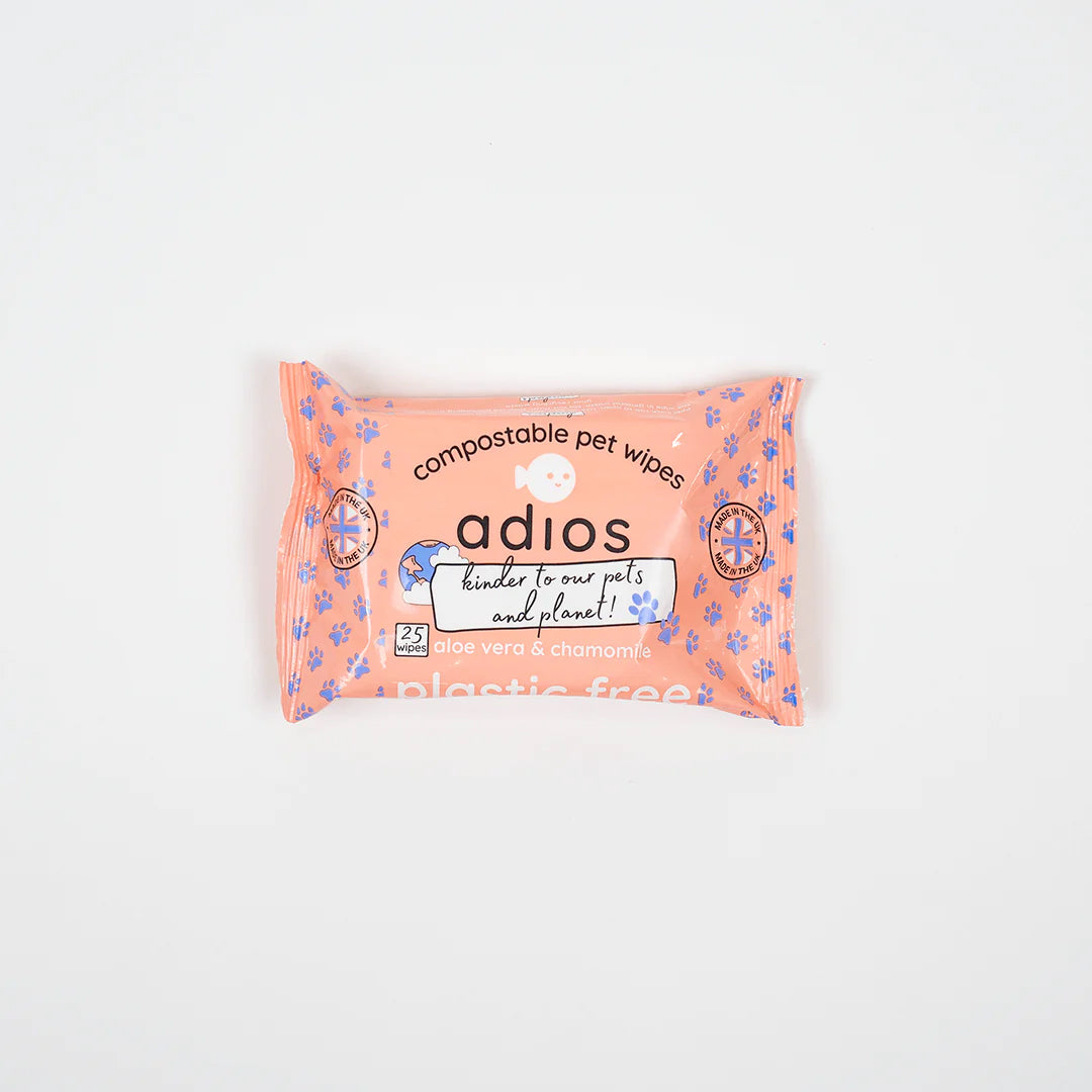 Compostable Pet Wipes by Adios: Gentle on Paws, Kind to the Planet 🐾🌿