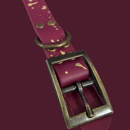 Mulberry Magic ✨ Waterproof dog collar and lead