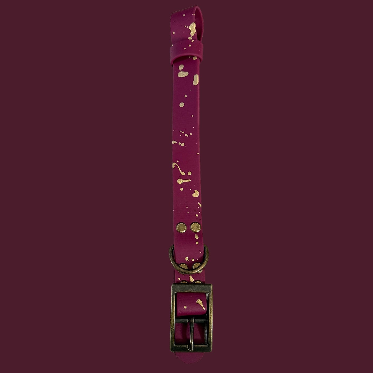 Mulberry Magic ✨ Waterproof dog collar and lead