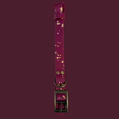 Mulberry Magic ✨ Waterproof dog collar and lead