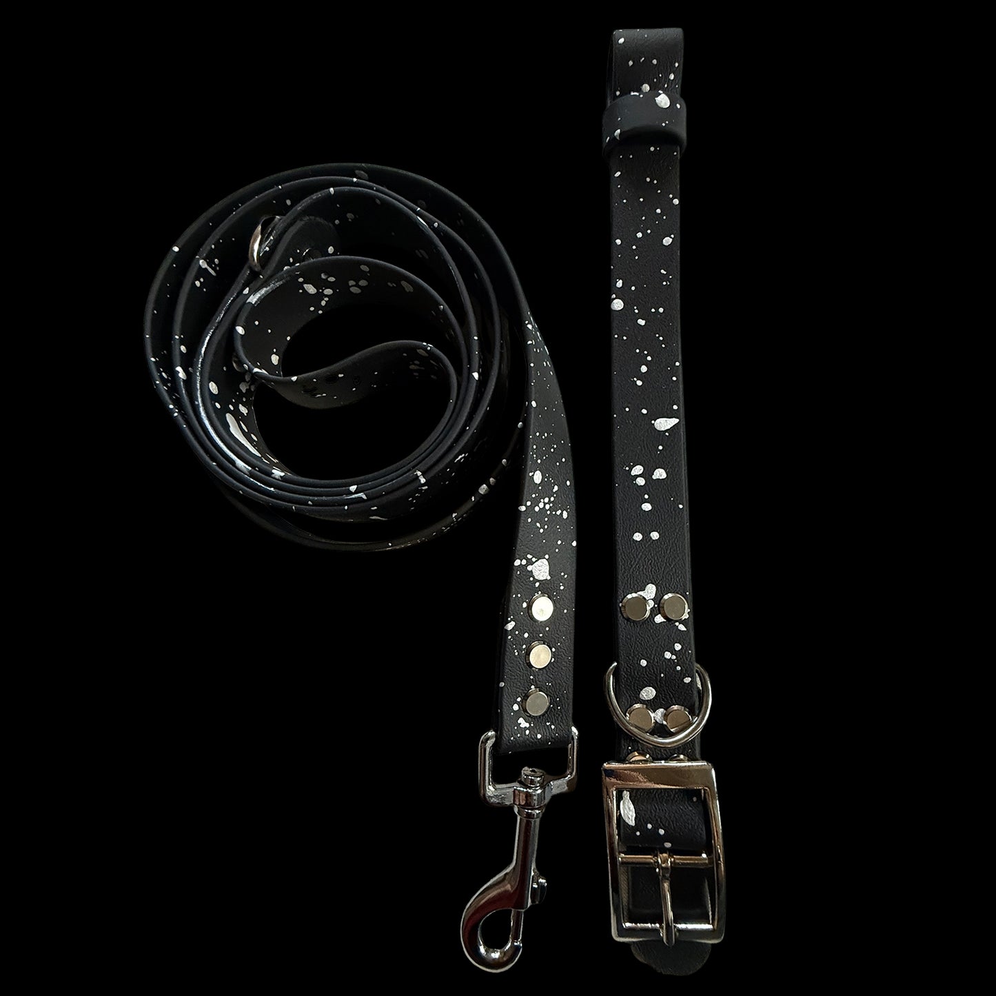 Midnight Frost ❄️ Waterproof dog collar and lead