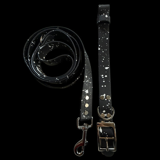 Midnight Frost ❄️ Waterproof dog collar and lead