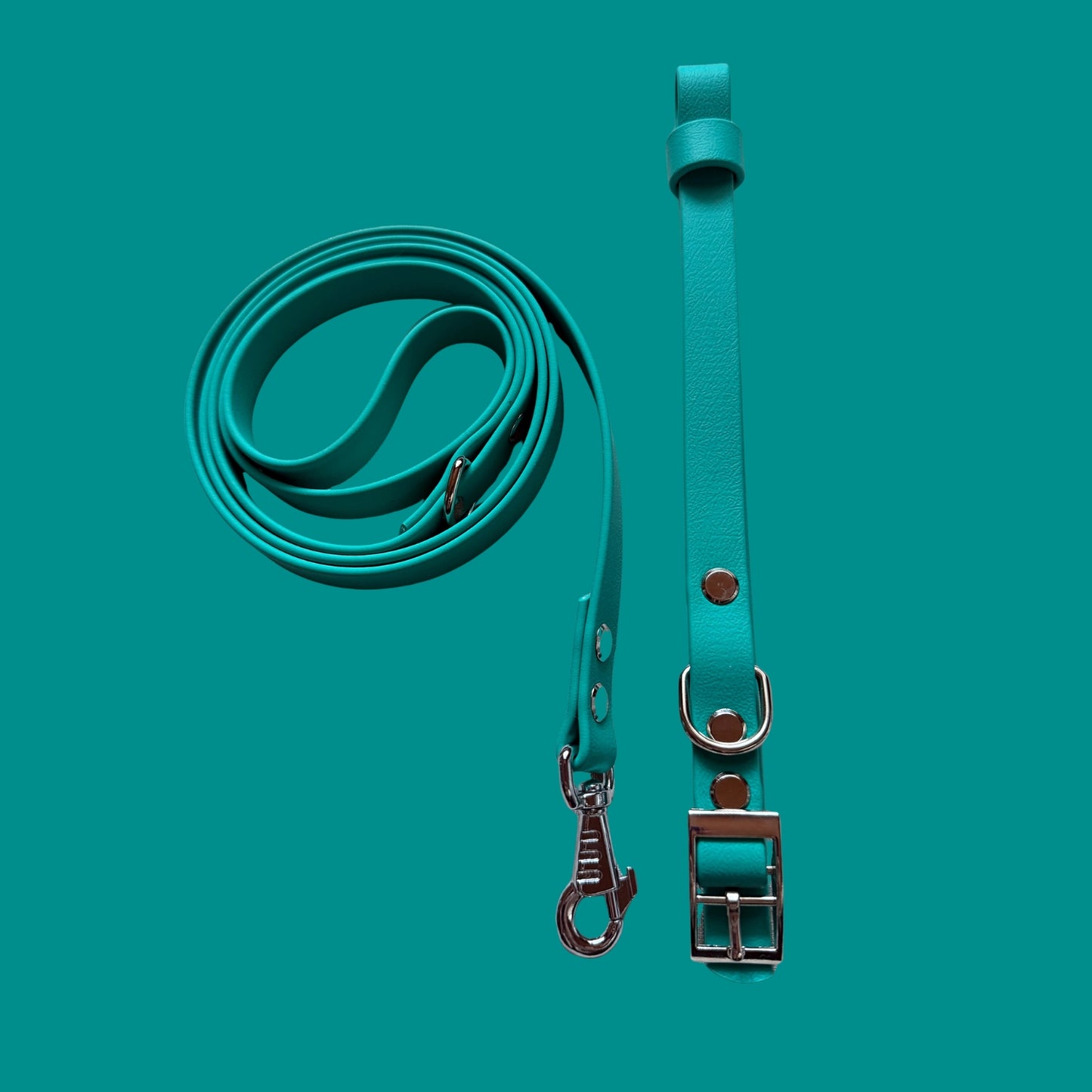 Teal Waterproof Dog Collar 🩵🟢