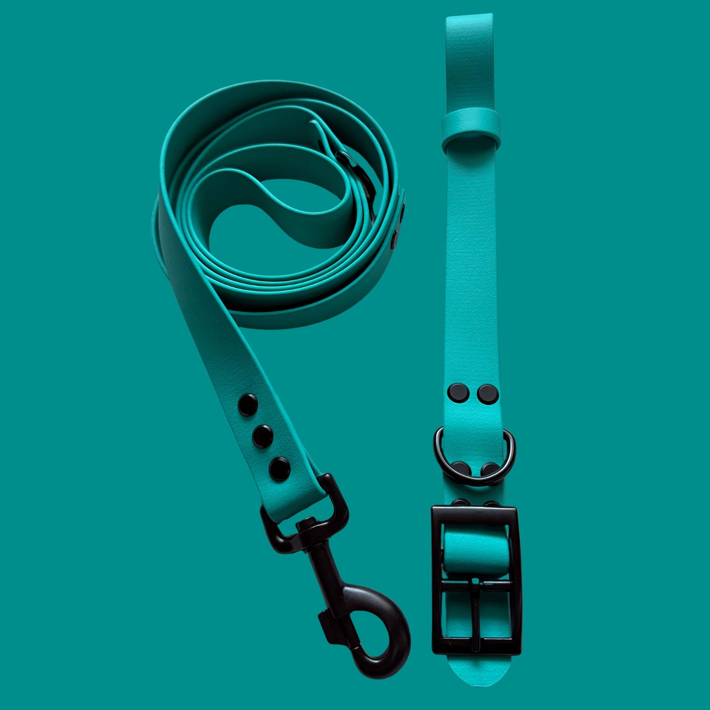 Teal Waterproof Dog Collar 🩵🟢