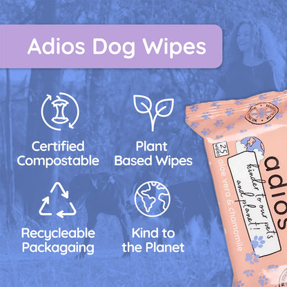 Compostable Pet Wipes by Adios: Gentle on Paws, Kind to the Planet 🐾🌿