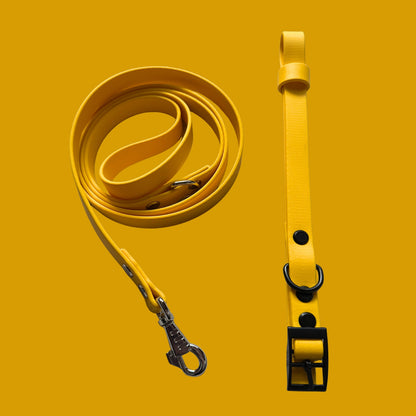 Yellow Waterproof Dog Collar ☀️
